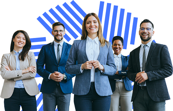 Group of finance professionals